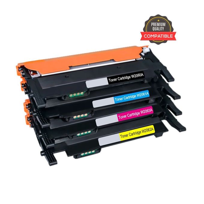 Pack De 4 Cartouches De Toner Lasercolor Compatible 117A - Black, Cyan, Yellow, Magenta
