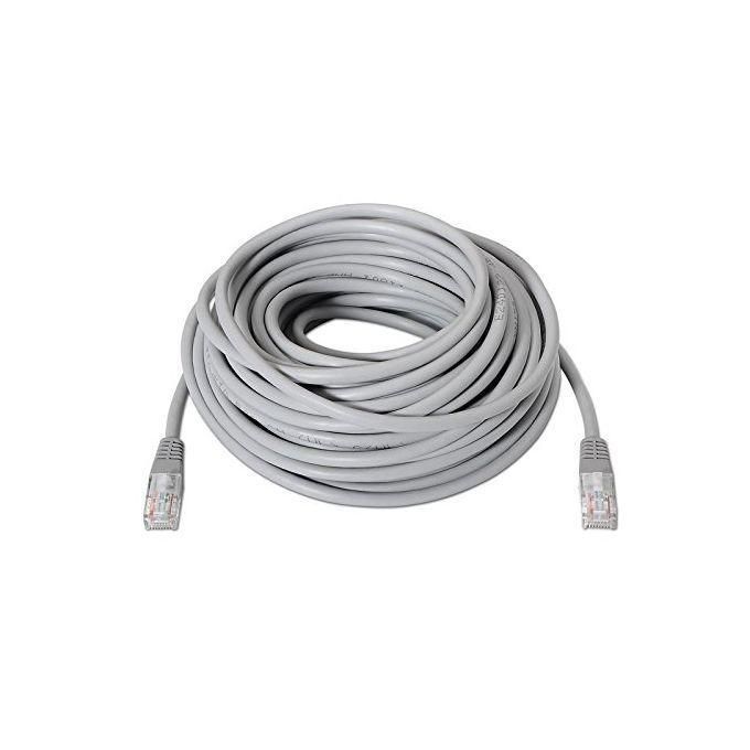 Câble Réseaux ANTHO Câble Réseaux Cat6 50 Mètres - 50m - RJ45 / RJ-45 FTP - Gris Cat6 50 Mètres - 50m - RJ45 / RJ-45 FTP - Gris
