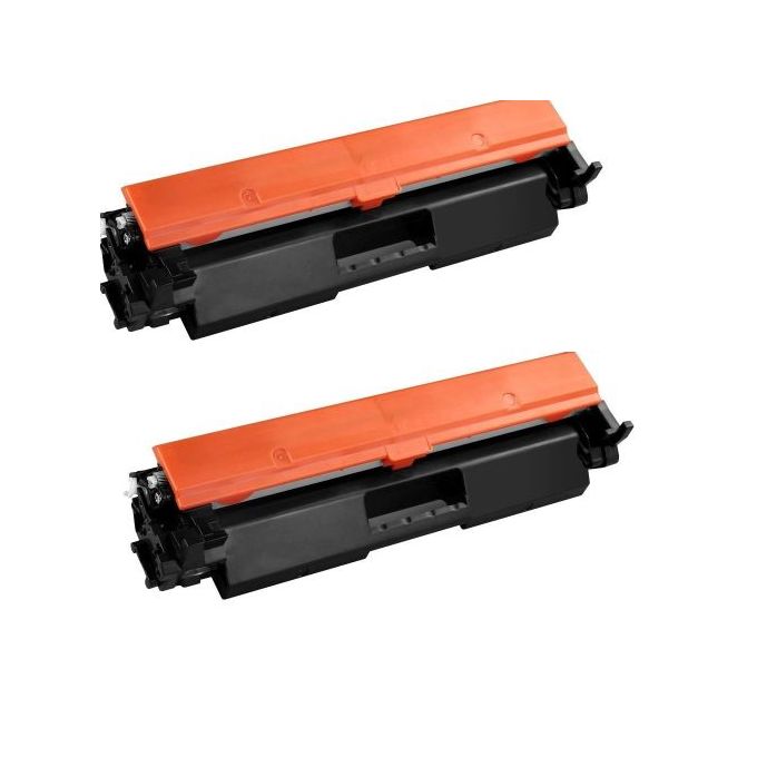 Lot De 2 Cartouches Compatible Toner 17A / 17X - PTH-T217X - Noir -