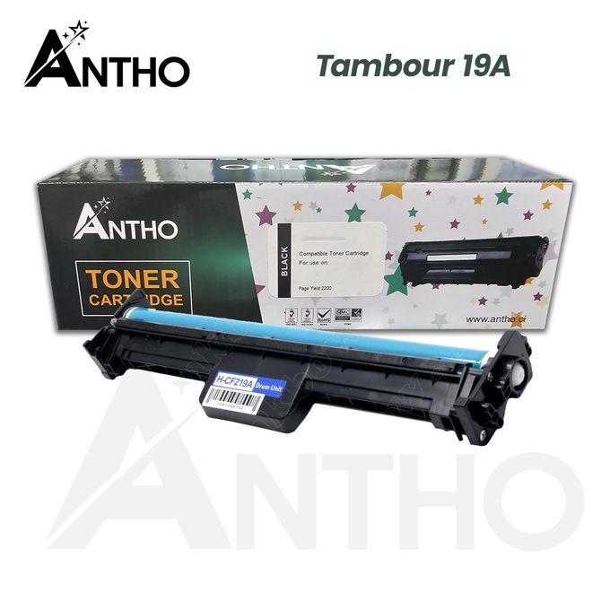 Tambour Compatible 19A ANTHO - CF219A - Ant - Noir