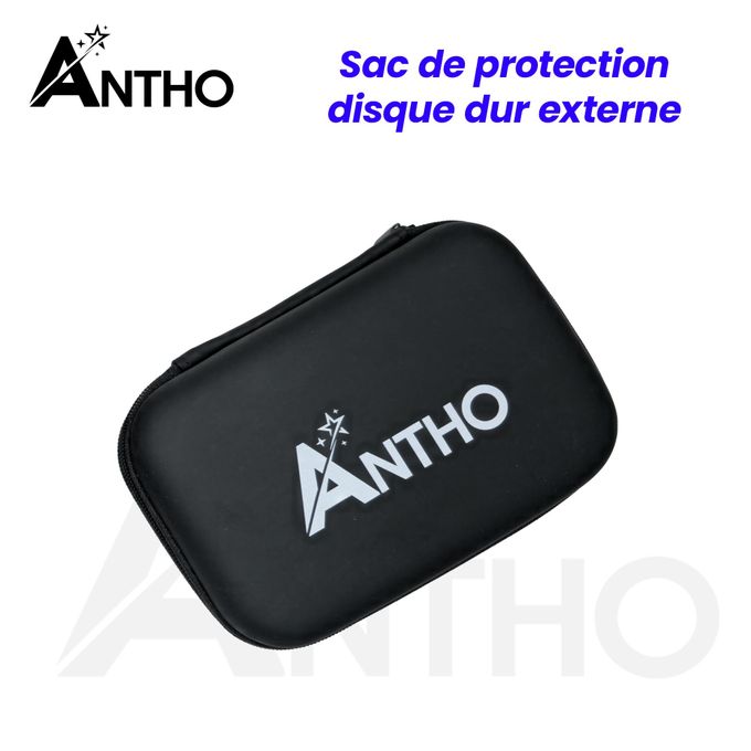 Sac De Protection  AnthoPour Disque Dur Externe - Neuf - Noir