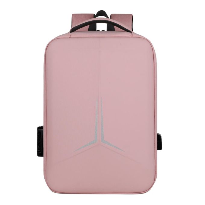 Sac à dos Antho - Neuf - pour PC portable 15.6 Pouces  Avec Code Pin + Port USB - Rose