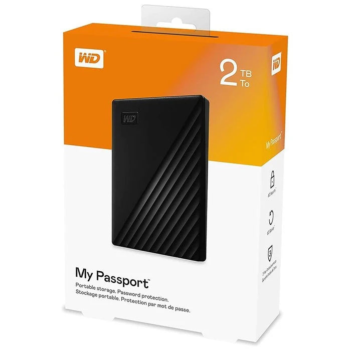 Disque Dur 2 Tera Externe Western Digital My Passport - 2To - 2000Go