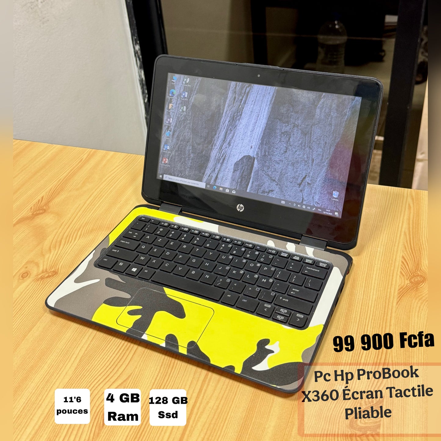 Pc Hp Probook X360 - Pliable - Ecran Tactile - 4 GB - 128 Ssd - Sac Offert - Souris Offert - Clé Usb Offert