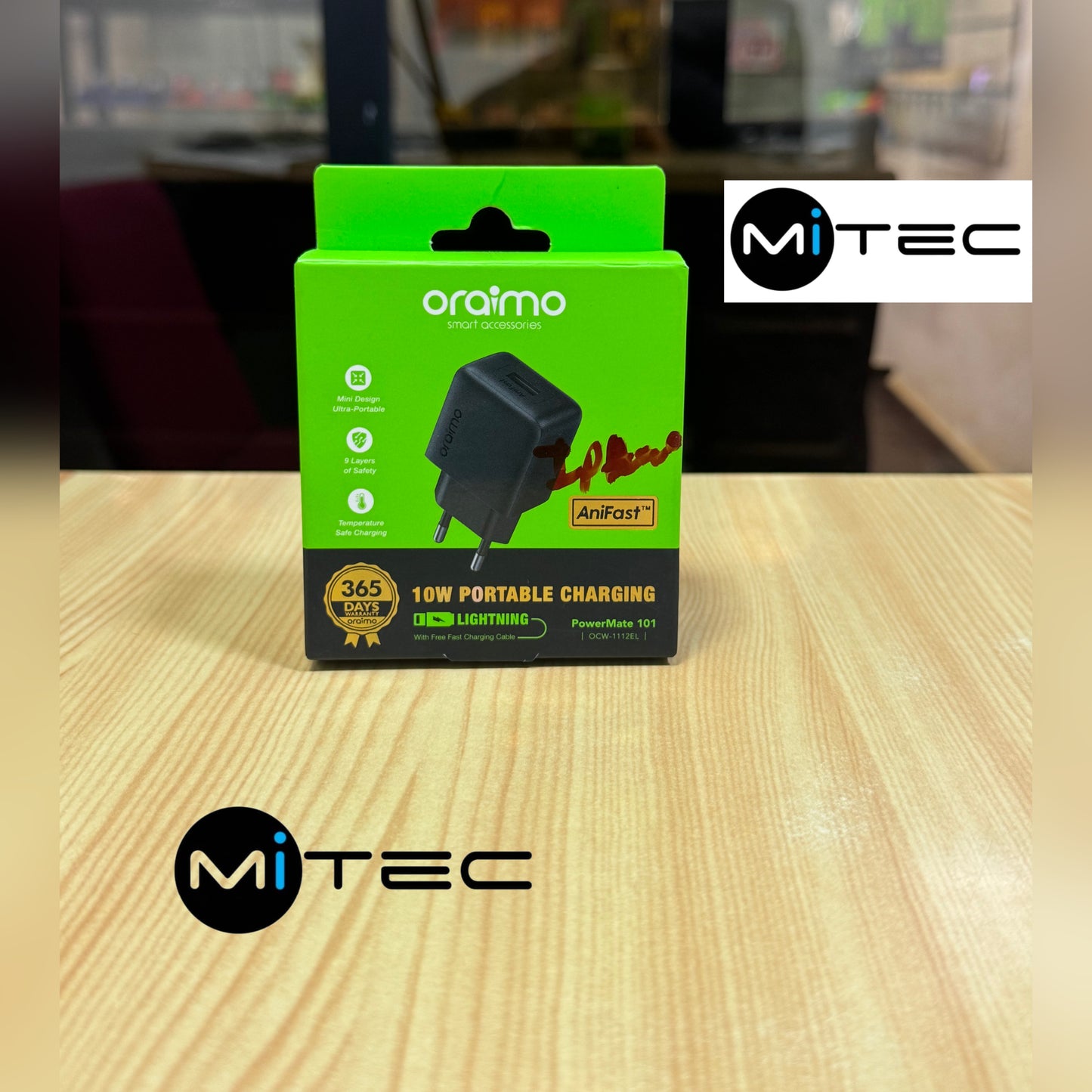 Chargeur Oraimo 10W USB Vers Bout IPhone Lightning Neuf Original