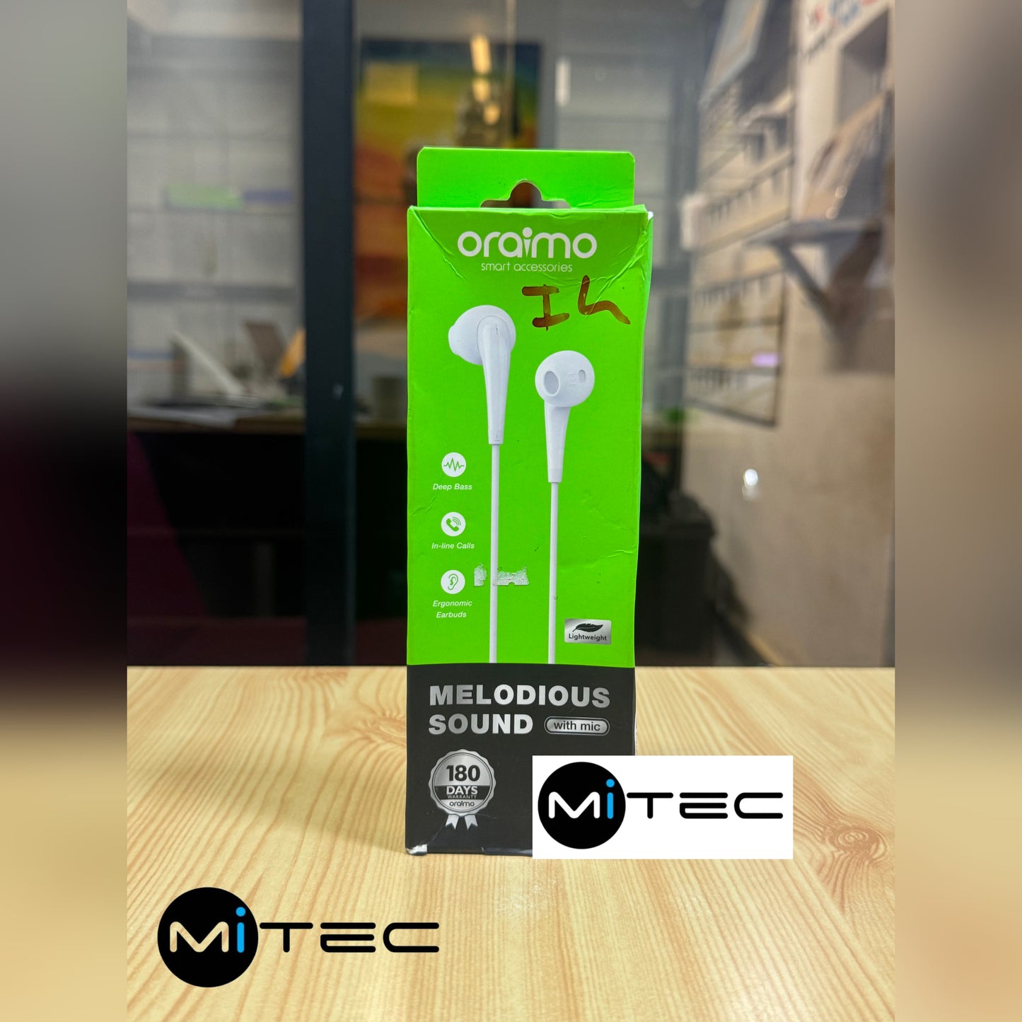 Écouteur Filaire Oraimo i4 Vers Prise Jack 3'5 Mm