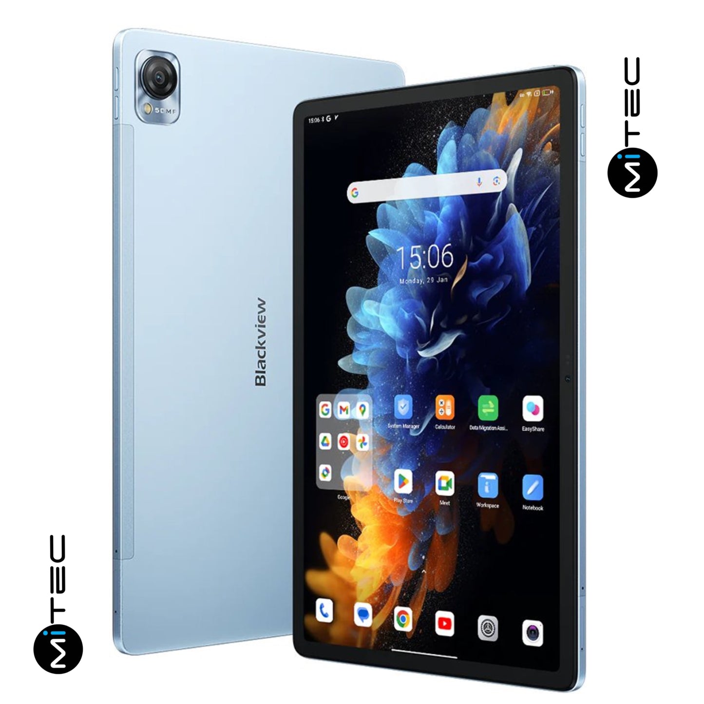 Tablette Blackview Mega 1 Neuve - 11'5 Pouces - 24 GB - 256 GB - Avec Stylet + Fourreau - 8800Mah
