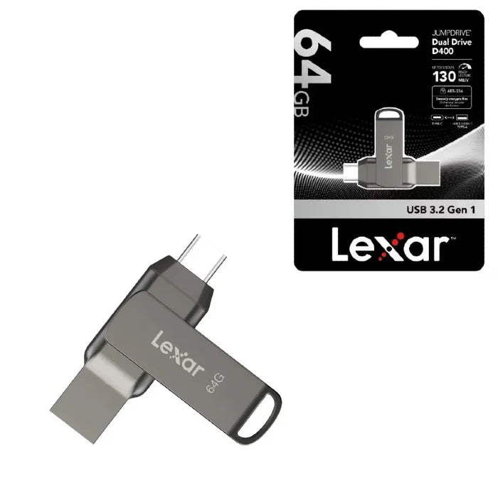 Clé USB 64 Go Lexar JumpDrive D400 3.2 Type-C