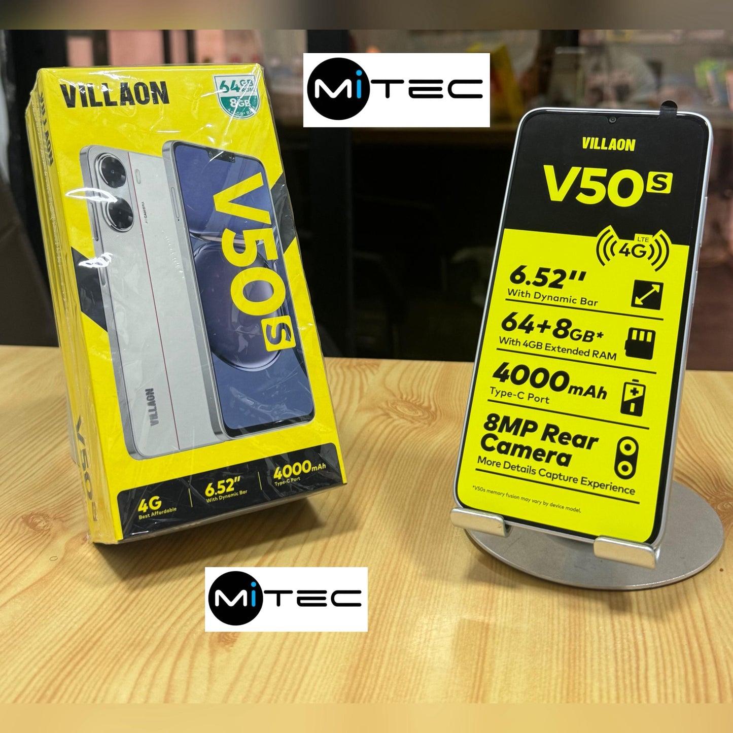 Villaon V50s Neuf 4G - 4 GB - 32 GB - 4000 mAh - 6'52 Pouces - 8 Mpx