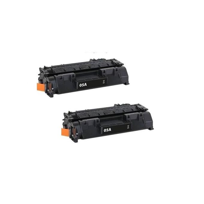 Pack De 2 Cartouches D'Encres Compatible 05A - CE505A - PTH-280A/505A