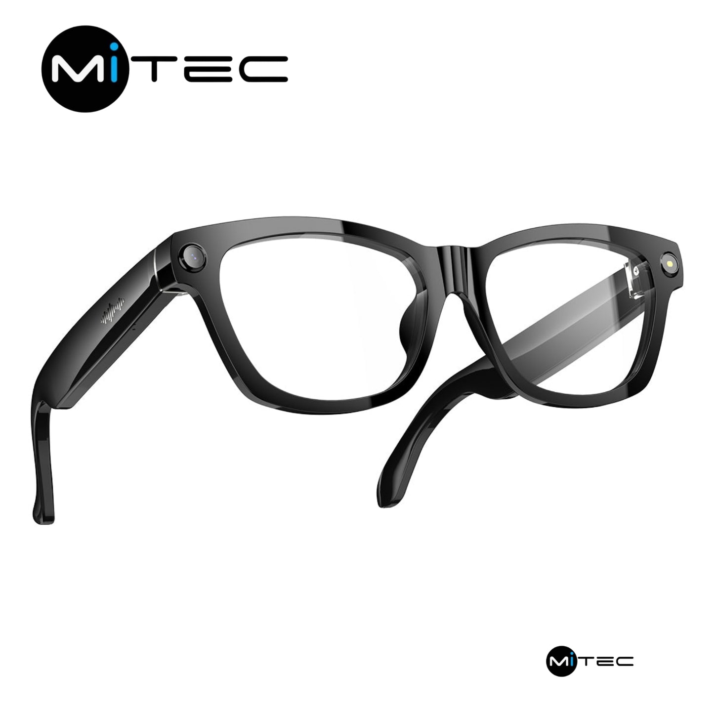 Blackview BV100 - Lunettes intelligentes IA avec caméra 8 MP, appels Bluetooth et assistant vocal