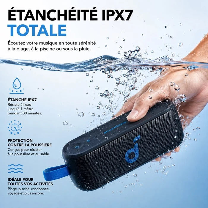 Enceinte Bluetooth Portable Soundcore Select 3 Original –  16W Étanche IPX7 - Jusqua 20h Autonomie
