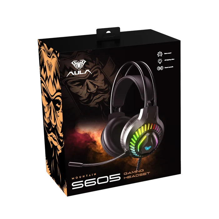 Casque Pour Gameur Neuf Gaming Filaire AULA S605 Lumineux - Original