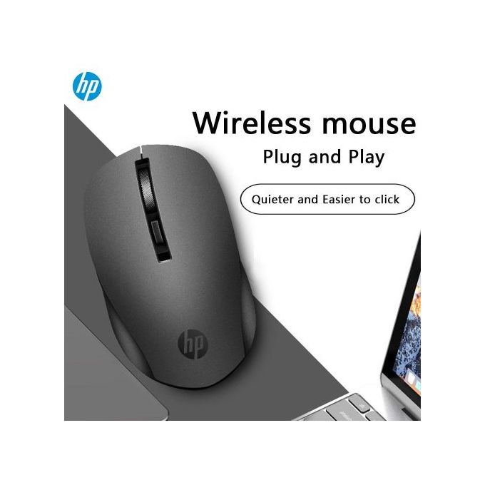 Hp Souris HP S1000 Plus Silencieux USB Sans Fil-noir