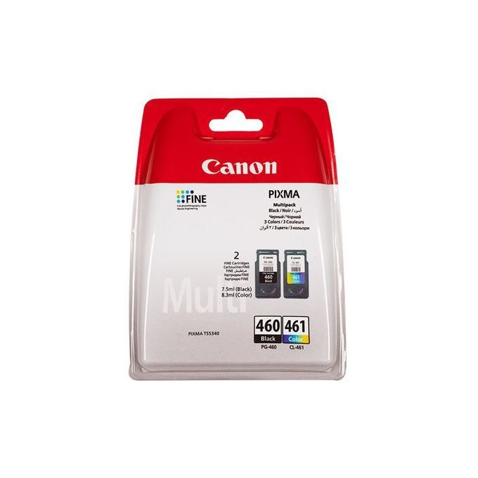 Canon Cartouche D'encre Canon 460 Et 461 Pack De Noir & Couleur - Pour TS-5340 / TS5340