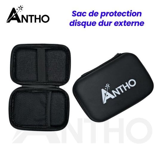 Sac De Protection  AnthoPour Disque Dur Externe - Neuf - Noir