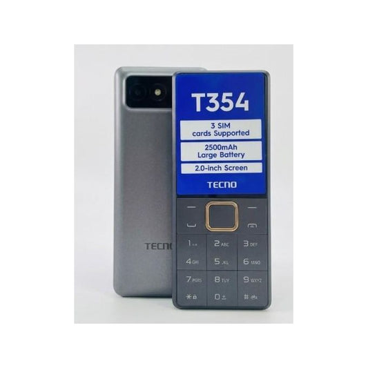 Bescla Tecno T354 - 3 SIM, USB-C, haut-parleur FM, lampe torche, batterie 2500 mAh - Petit Téléphone Basique - Téléphone à Touche