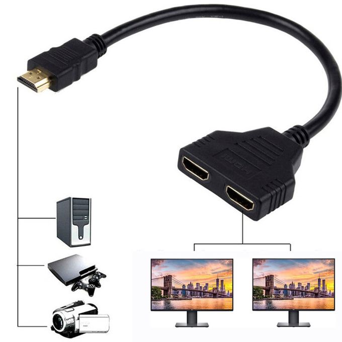Splitter ANTHO - duplicateur d'image HDMI 1 entrées vers 2 sorties - HDMI double