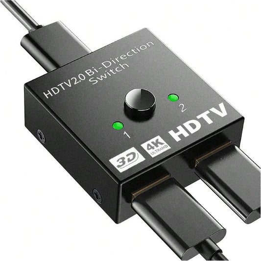 Switch HDMI - Commutateur HDMI - 2 Entrée 1 Sortie - Ultra HD 4K