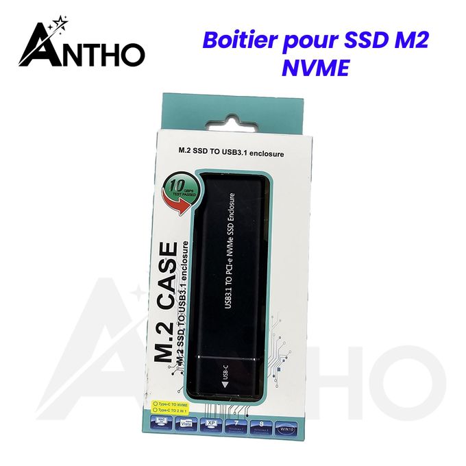 Boitier ANTHo  pour disque dur SSD M2