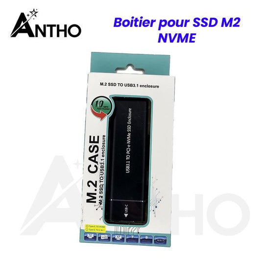Boitier ANTHo  pour disque dur SSD M2