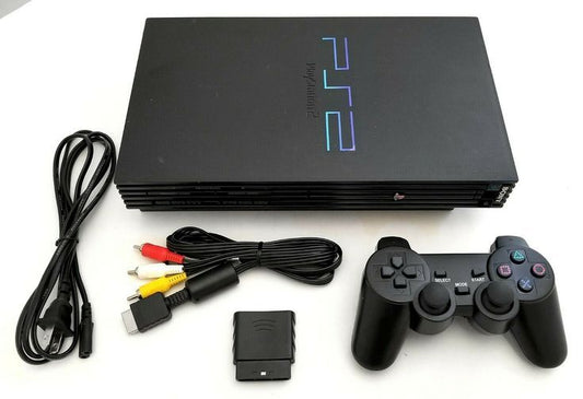 Sony PlayStation 2 Quasi Neuf – Deux Manettes –  Avec  20 Jeux installés + Câbles