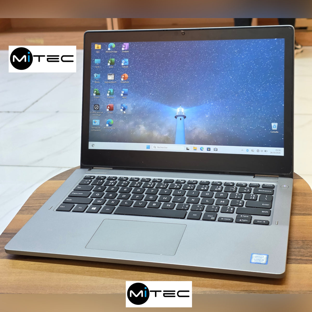 Pc Dell  3310 Core i5 - Écran Tactile Pliable - 13'3 Pouces - 8 GB Ram - 256 GB Ssd - Sac + Clé USB + Souris Offert