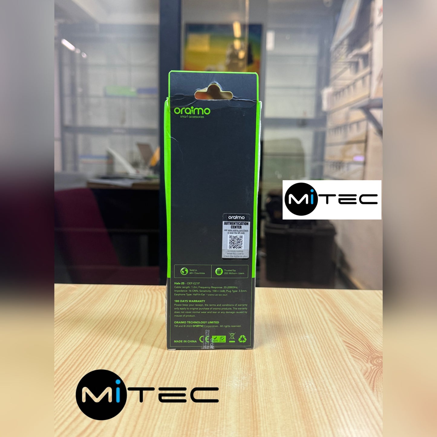Écouteur Filaire Oraimo i4 Vers  Prise Jack 3'5 Mm