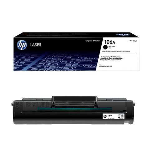 Hp Cartouche De Toner Laser HP 106A - W1106A - 1000 Pages - Black