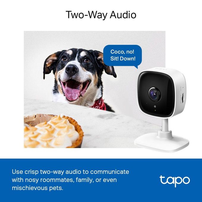 TP-Link Caméra De Surveillance Wifi Tapo C100 - Intérieur - Full HD - Audio - Vision Nocturne