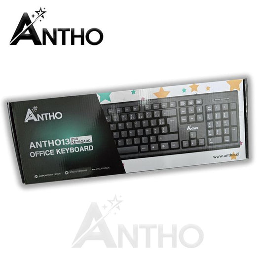ANTHO Clavier USB Filaire - Antho13 - Francais - Azerty - Alphanumérique