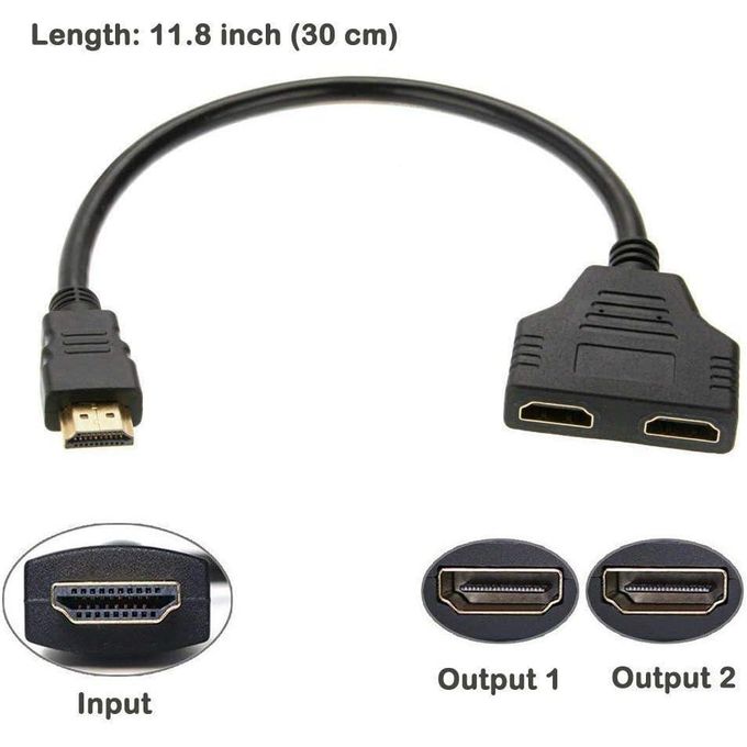 Splitter ANTHO - duplicateur d'image HDMI 1 entrées vers 2 sorties - HDMI double