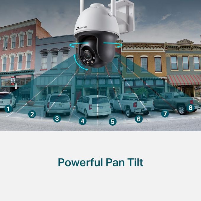 Caméra de surveillance TP-Link IP & Wifi - VIGI C540-W - 4mm - 4MP - Full Color - IA - IP66 - avec fonction panoramique et inclinaison - TPlink - Onvif