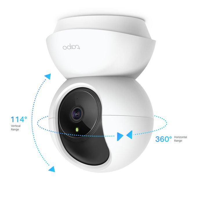TP-Link Caméra De Surveillance Wifi Tapo C200 - 360° - Vision Nocturne - Bébé - SD - Full HD - Intérieur