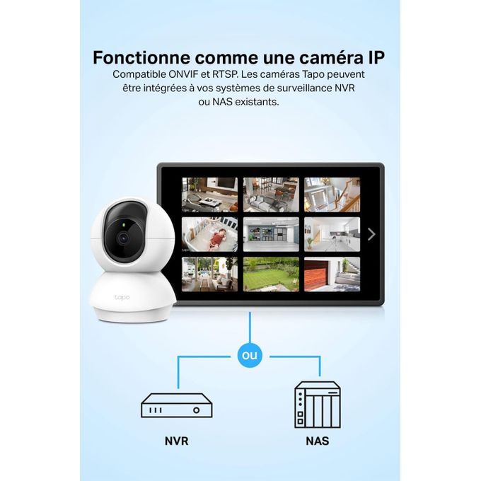 TP-Link Caméra De Surveillance TP-Link Wifi - Tp-Link C210 - 2K - Ultra HD - Transfaut Fournie - C 210