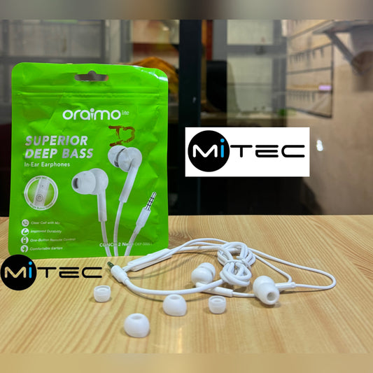 Écouteur Filaire Oraimo i3 Vers  Prise Jack 3'5 Mm