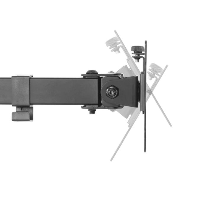 Support Double Écran Réglable ANTHO - Pour écran 10" à 32" – Rotation 360° & Inclinaison Ajustable - VESA