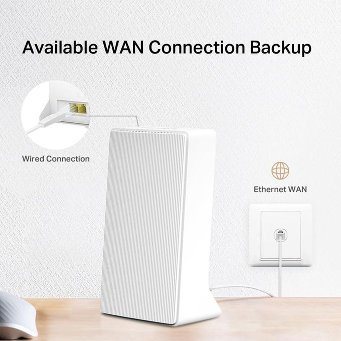 Mercusys MB130-4G Routeur 4G LTE, Débit 300 Mbps Wi-FI N, Jusqu'à 150 Mbps 4G , Plug & Play, Double Antenne, Port WAN/LAN, Compatible avec Tous Les opérateurs, Idéal Maison / Camping / Bureau