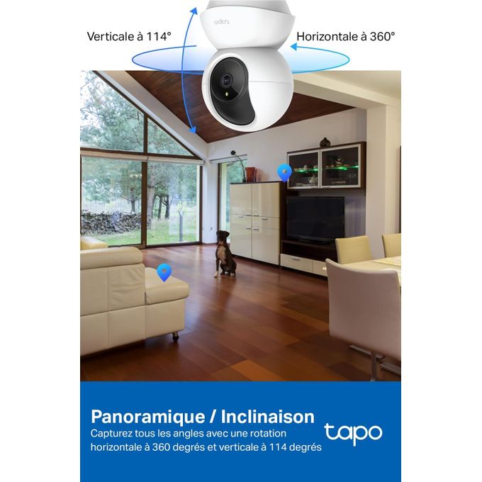 TP-Link Caméra De Surveillance TP-Link Wifi - Tp-Link C210 - 2K - Ultra HD - Transfaut Fournie - C 210