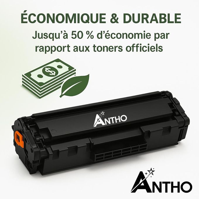 Lot de 5 Toners compatible 30A ANTHO - CF230A - Ant - Noir
