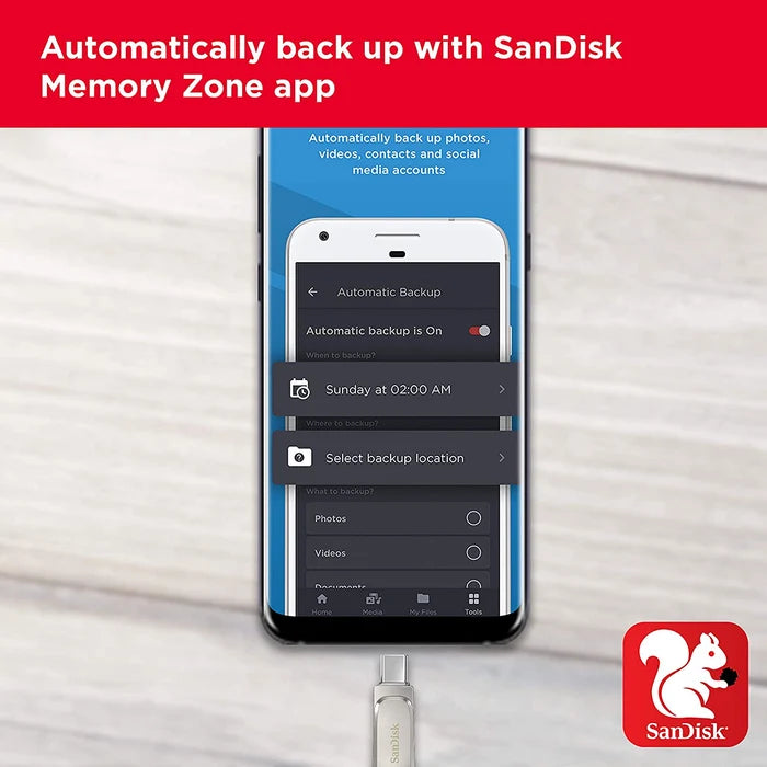 Clé USB Sandisk Ultra Luxe - 128 Go 3.1 - Double Connectique Type-C & USB Type-A