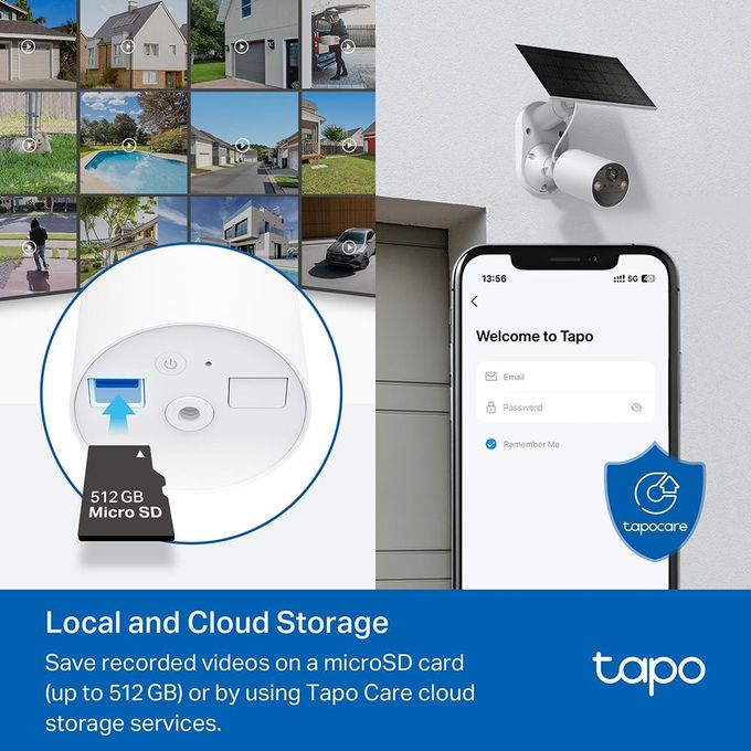 TP-Link Caméra De Surveillance Wifi - Tapo C410 Kit + Panneau Solaire - 2K - Batterie - Vision Nocturne - 3 MP