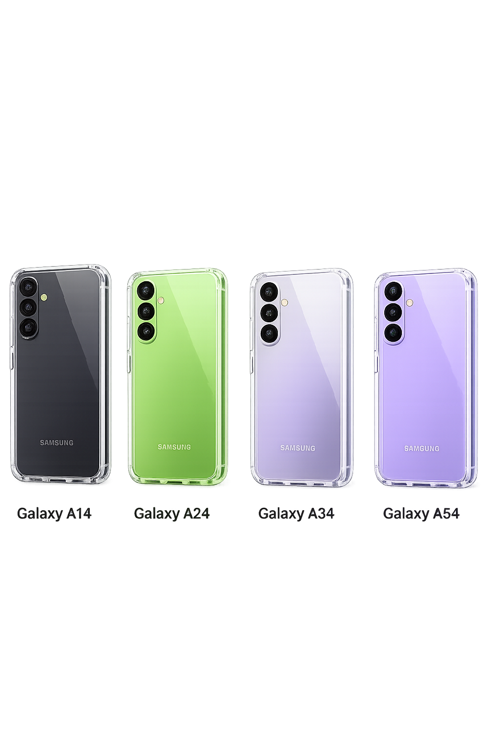 Étui Fourreau Coque Transparent Pour Samsung Serie A14 , A24 , A34 , A54