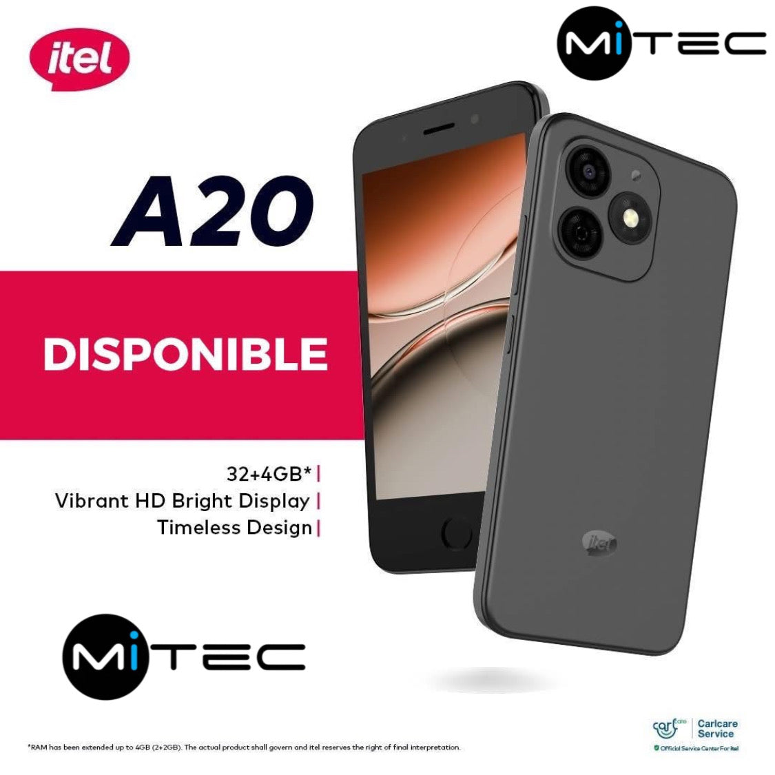 Itel A20 Neuf - 4GB - 32GB