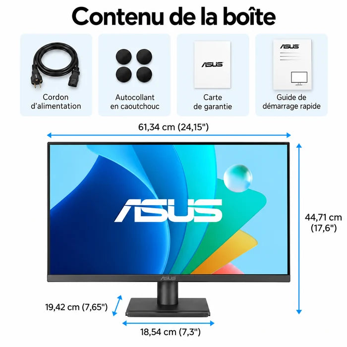 Ecran Gaming ASUS VA279HG 27" Full HD IPS 120 Hz – 1 ms - 27 Pouces - Ks