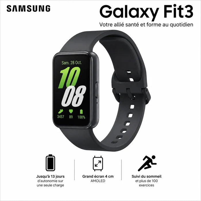 Montre Connectée - Samsung Galaxy Fit3 -  Sport & Santé