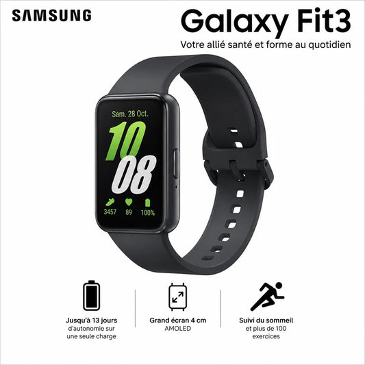 Montre Connectée - Samsung Galaxy Fit3 -  Sport & Santé