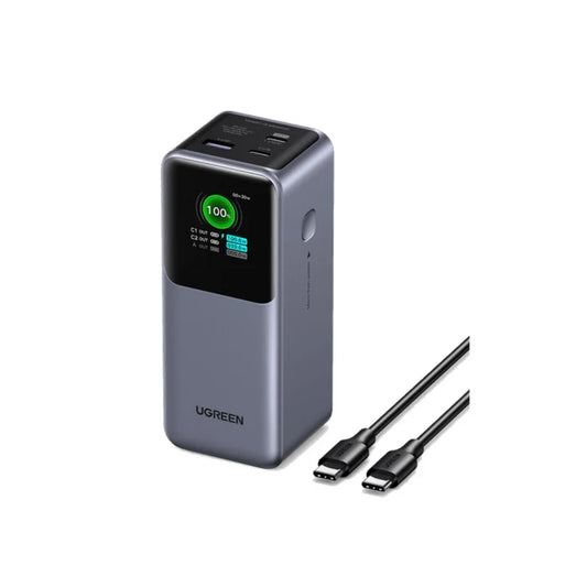Powerbank UGREEN Nexode  Original 20000mAh 130W, Avec Ecran d'Affichage, Batterie Externe Portable USB C Pour Ordinateur Portable, Smartphone, Tablette, Etc