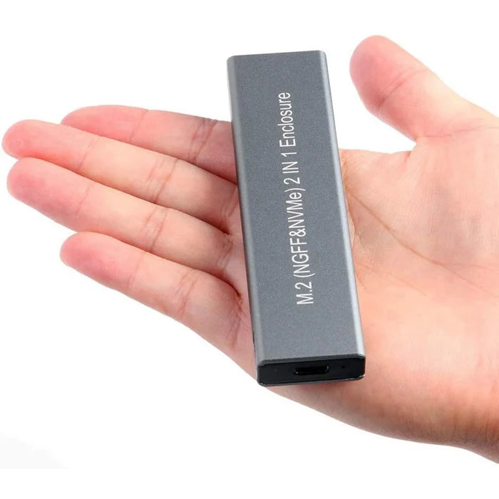 Boîtier Haysenser de Disque Dur SSD M.2 NVME et NGFF (2 en 1) Externe Type C