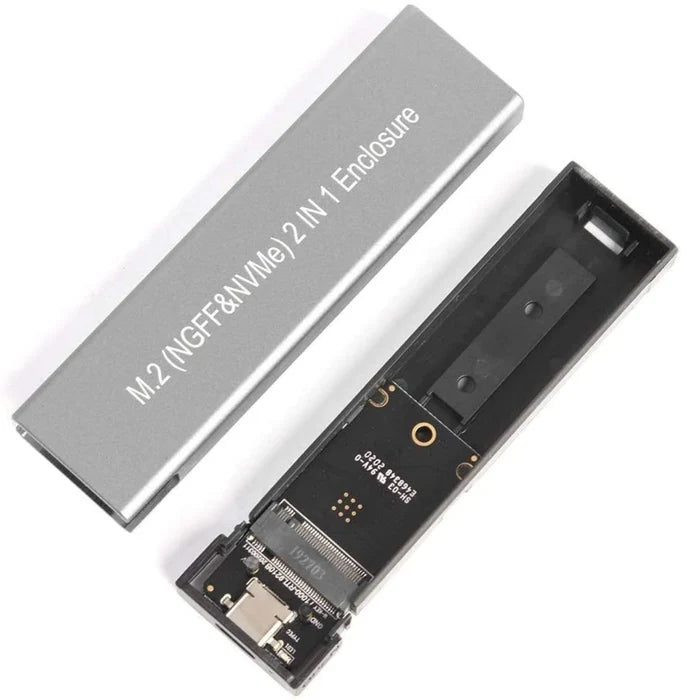 Boîtier Haysenser de Disque Dur SSD M.2 NVME et NGFF (2 en 1) Externe Type C